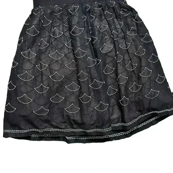 NWT Anthropologie Meadow Rue Womens 8 Lace Dress Black Ivory Strapless - Picture 4 of 9